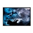 Ver imagem 2 de Quadro Decorativo - Nuvem Fumaca Azul e Branco Abg027 Tela Canvas - 80x60cm