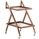 Ver imagem 2 de Carrinho de Bar Proa Ozki 95 Cm (altura) Madeira Eucalipto Cedro Corda Junco Natural