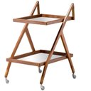 Ver imagem 1 de Carrinho de Bar Proa Ozki 95 Cm (altura) Madeira Eucalipto Cedro Corda Junco Natural