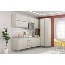 Ver imagem 1 de Cozinha Modulada Completa com Tampo 8 Peças Legno Crema Lis Luciane Móveis