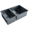 Cuba Dupla de Embutir para Cozinha Primaccore 72x44cm Black Matte - De Bacco - 1
