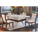Ver imagem 6 de Kit 2 Cadeiras Sala Jantar Ágata 2 Un Café/suede Creme - Rufato