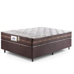 Cama Box Casal Colchão Gazin Molas Flora Marrom - 2