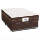 Ver imagem 1 de Cama Box Casal Colchão Gazin Molas Flora Marrom