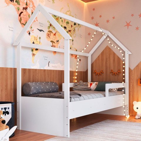 Cama Infantil Montessoriana Soninho Branco - Panorama Móveis