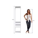 Ver imagem 4 de Estante para Quarto com Cabideiro em Aço e 2 Gavetas 1,83 M Cor:branco