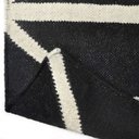 Ver imagem 3 de Tapete Kilim Geometric 150x200 Kg317 Black White