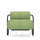 Ver imagem 6 de Poltrona Decorativa Sala de Estar Polatsk Base Industrial de Ferro Bouclê Verde Oliva G33 - Gran Bel