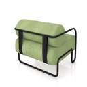 Ver mais imagens de Poltrona Decorativa Sala de Estar Polatsk Base Industrial de Ferro Bouclê Verde Oliva G33 - Gran Bel