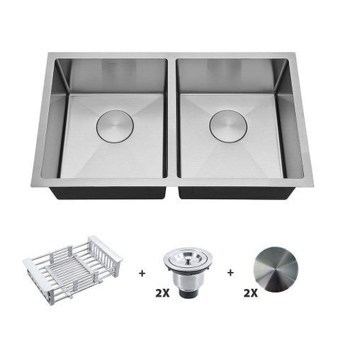 Kit Cuba Dupla 35X35X40 Válvula E Escorredor E Tampa Arell