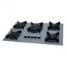 Cooktop a Gás Fischer 5 Bocas Tripla Chama Infinity com Trempe de Ferro Fundido Mesa Vidro Bivolt - 1