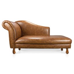 Divã Recamier Samartim 165 cm Corano Nozes Pés Retrô - D'Rossi - 3