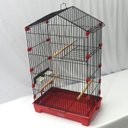 Ver imagem 3 de Gaiola Travas Plásticas Malha Fina para Periquito Quatiguá:preto+vermelho