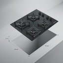 Ver imagem 5 de Cooktop Brastemp 4 Bocas a Gás Grades de Ferro Fundido e Chamas Especiais Bds62ae Bivolt