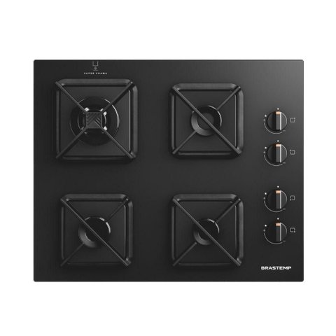 Cooktop Brastemp 4 Bocas a Gás Grades de Ferro Fundido e Chamas Especiais Bds62ae Bivolt