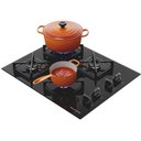 Ver imagem 7 de Cooktop Brastemp 4 Bocas a Gás Grades de Ferro Fundido e Chamas Especiais Bds62ae Bivolt