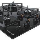 Ver imagem 3 de Cooktop Brastemp 4 Bocas a Gás Grades de Ferro Fundido e Chamas Especiais Bds62ae Bivolt