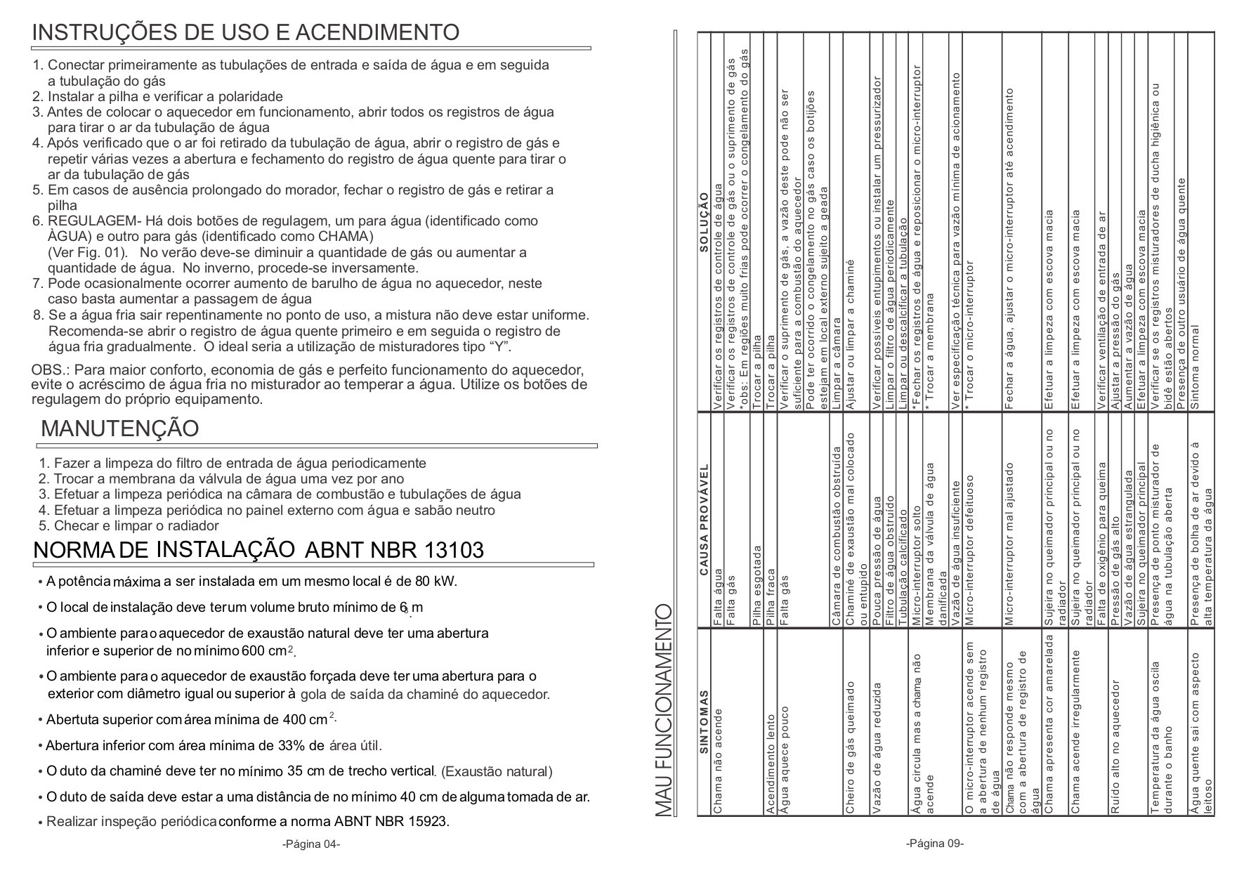 Aquecedor a Gas Mod In 1000 Glp - Inova - 9