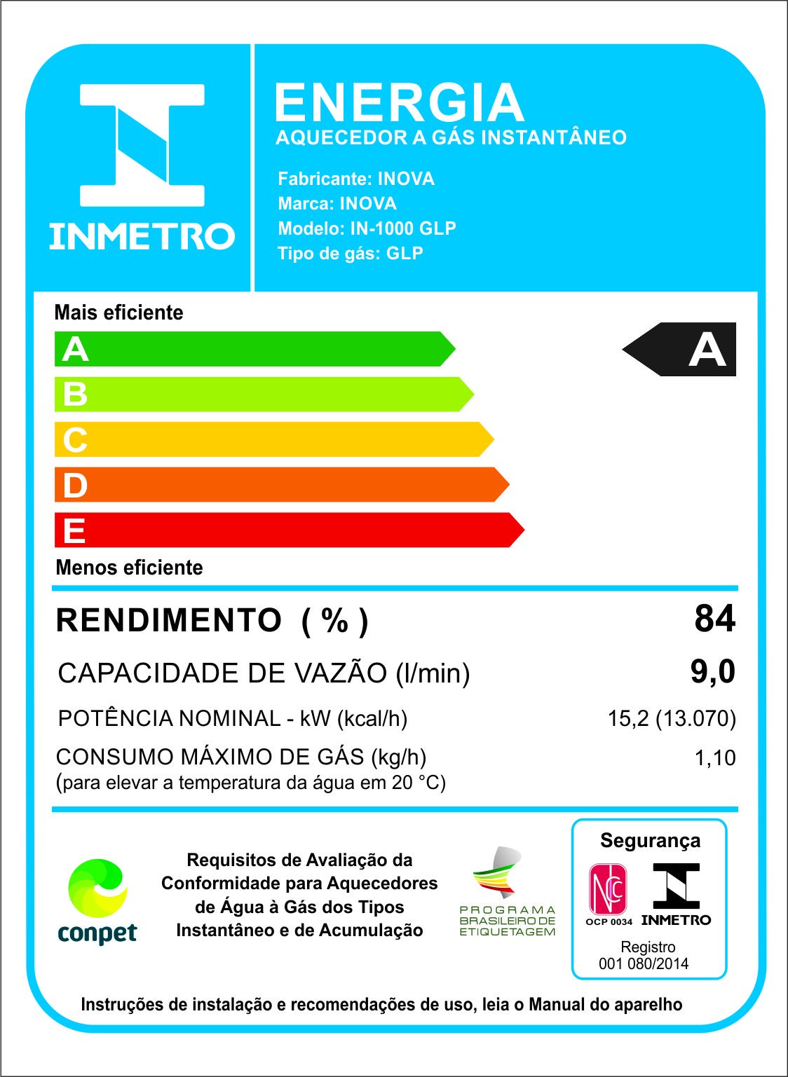 Aquecedor a Gas Mod In 1000 Glp - Inova - 2