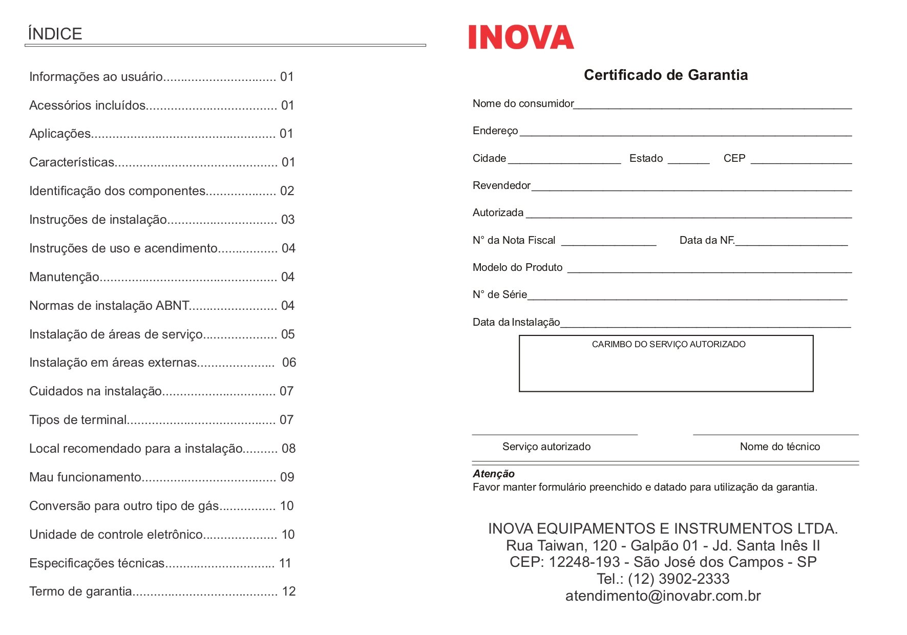 Aquecedor a Gas Mod In 1000 Glp - Inova - 5