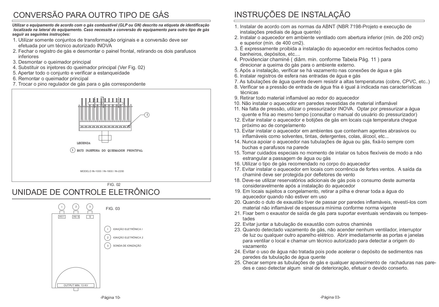 Aquecedor a Gas Mod In 1000 Glp - Inova - 8