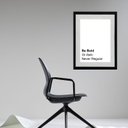 Ver imagem 2 de Quadro Minimalista para Escritório - 60x48cm:madeira Preta