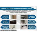 Ver imagem 2 de Guarda Roupa Closet Solteiro de Canto Oblíquo Seletto Mc06 C- 2 Portas C- Espelho e 3 Gavetas Areia