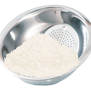 Escorredor Lavador de Arroz Macarrão Aço Inox