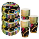 Ver imagem 1 de Kit Descartáveis para Comemorações Prato e Copo com 60 Peças Silverfestas
