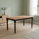 Ver imagem 1 de Mesa Retangular Pés Torneados Madeira Maciça 6 Lugares Gardênia Yescasa