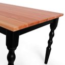 Ver imagem 3 de Mesa Retangular Pés Torneados Madeira Maciça 6 Lugares Gardênia Yescasa