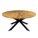 Ver imagem 2 de Mesa para Sala de Jantar 2,00m Estilo Sofisticado Zurick Marrom