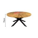 Ver imagem 4 de Mesa para Sala de Jantar 2,00m Estilo Sofisticado Zurick Marrom