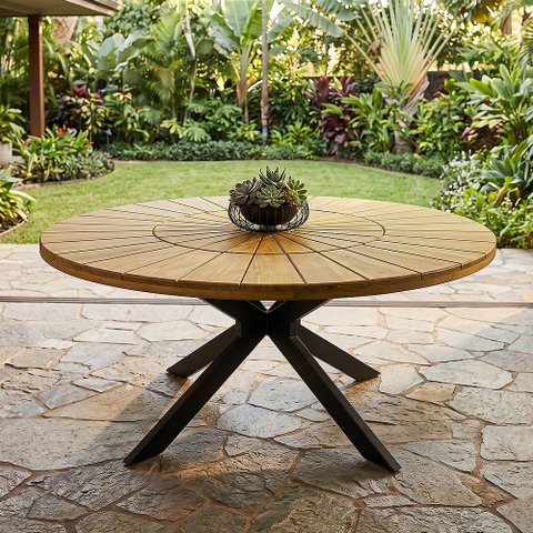 Mesa para Sala de Jantar 2,00m Estilo Sofisticado Zurick Marrom