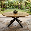 Ver imagem 1 de Mesa para Sala de Jantar 2,00m Estilo Sofisticado Zurick Marrom