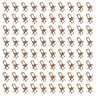 Kit 20 Jogos de Mesa com 4 Cadeiras de Madeira Dobrável 60x60 Ideal para Bar e Restaurante - Mel - 2