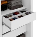 Ver imagem 5 de Guarda Roupa Casal 2 Portas de Correr 6 Gavetas Imperio 272 cm Branco Absoluto Zanz