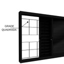 Ver imagem 3 de Janela de Aço Veneziana de Correr Lateral 3 Folhas com Grade Quadrada e Fecho Embutido 100x150
