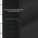 Ver imagem 5 de Janela de Aço Veneziana de Correr Lateral 3 Folhas com Grade Quadrada e Fecho Embutido 100x150