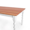 Ver imagem 3 de Mesa Retangular Pés Torneados Madeira Maciça 6 Lugares Gardênia Yescasa