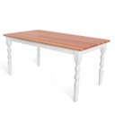 Ver imagem 1 de Mesa Retangular Pés Torneados Madeira Maciça 6 Lugares Gardênia Yescasa