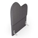 Ver imagem 7 de Cabeceira Orgânica Cama Box Solteiro Sea 90cm com Frame Bouclé Cinza Escuro - Desk Design