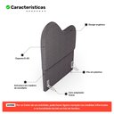 Ver imagem 3 de Cabeceira Orgânica Cama Box Solteiro Sea 90cm com Frame Bouclé Cinza Escuro - Desk Design