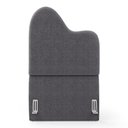 Ver imagem 5 de Cabeceira Orgânica Cama Box Solteiro Sea 90cm com Frame Bouclé Cinza Escuro - Desk Design