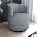 Ver mais imagens de Poltrona Base Giratoria Marselha Linho Vancouver Cinza Milani Store