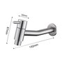 Torneira Inox Banheiro Design Parede Link Doan Nox10 - 3