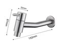 Ver imagem 3 de Torneira Inox Banheiro Design Parede Link Doan Nox10