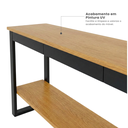 Ver imagem 4 de Aparador com 1 Gaveta 180CMX80CM em MDF Freijó/Preto Industrial Marrom
