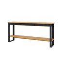 Ver imagem 2 de Aparador com 1 Gaveta 180CMX80CM em MDF Freijó/Preto Industrial Marrom