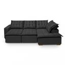 Ver imagem 2 de Sofá de Canto Montana 4 Lugares Retrátil Reclinável 2,70x1,98M Molas Bonnel em Veludo Yescasa